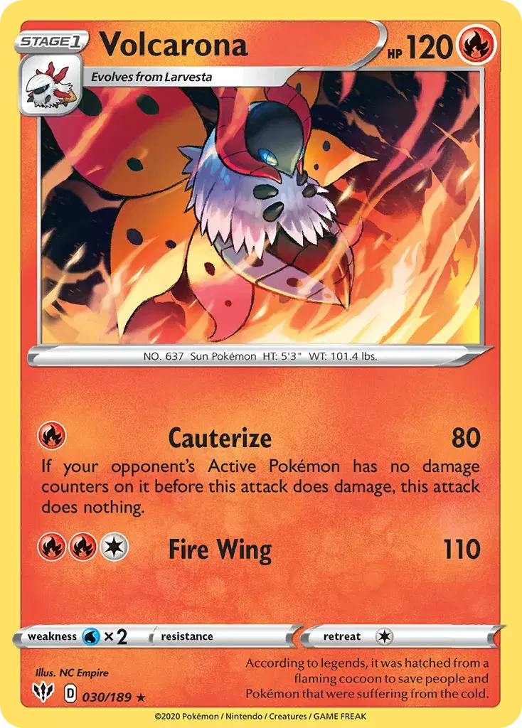 Volcarona Darkness Ablaze 30