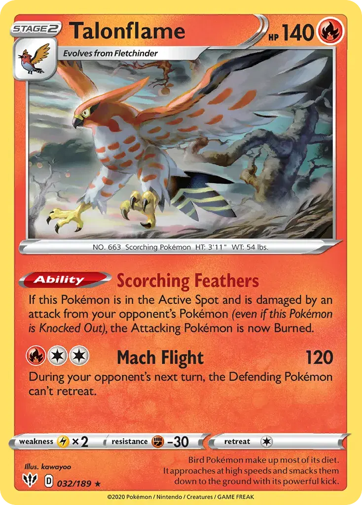 Talonflame Darkness Ablaze 32