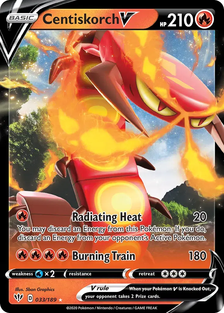 Centiskorch V Darkness Ablaze 33