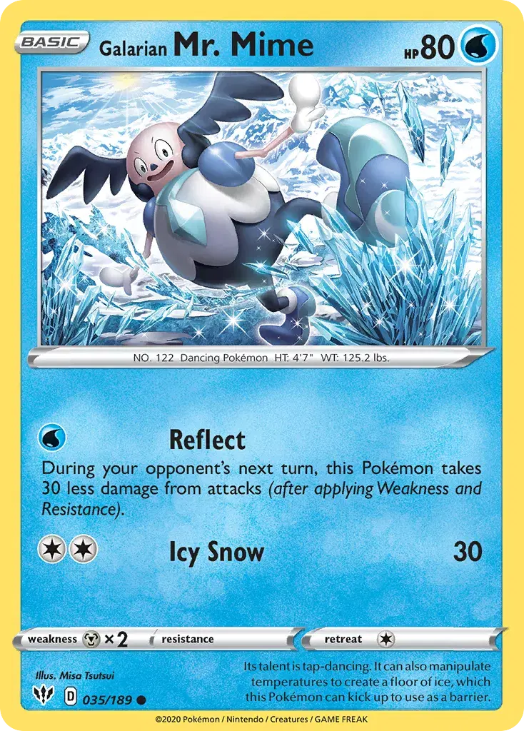 Galarian Mr. Mime Darkness Ablaze 35