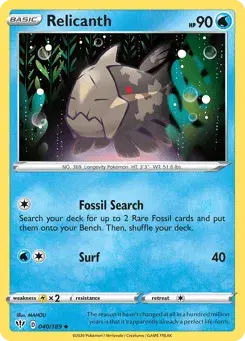 Relicanth Darkness Ablaze
