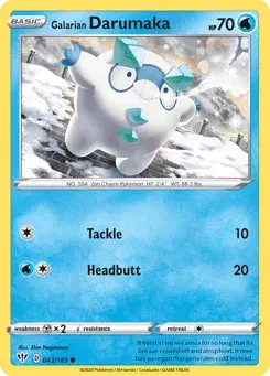 Galarian Darumaka Darkness Ablaze