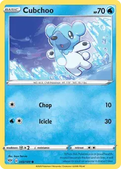 Cubchoo Darkness Ablaze
