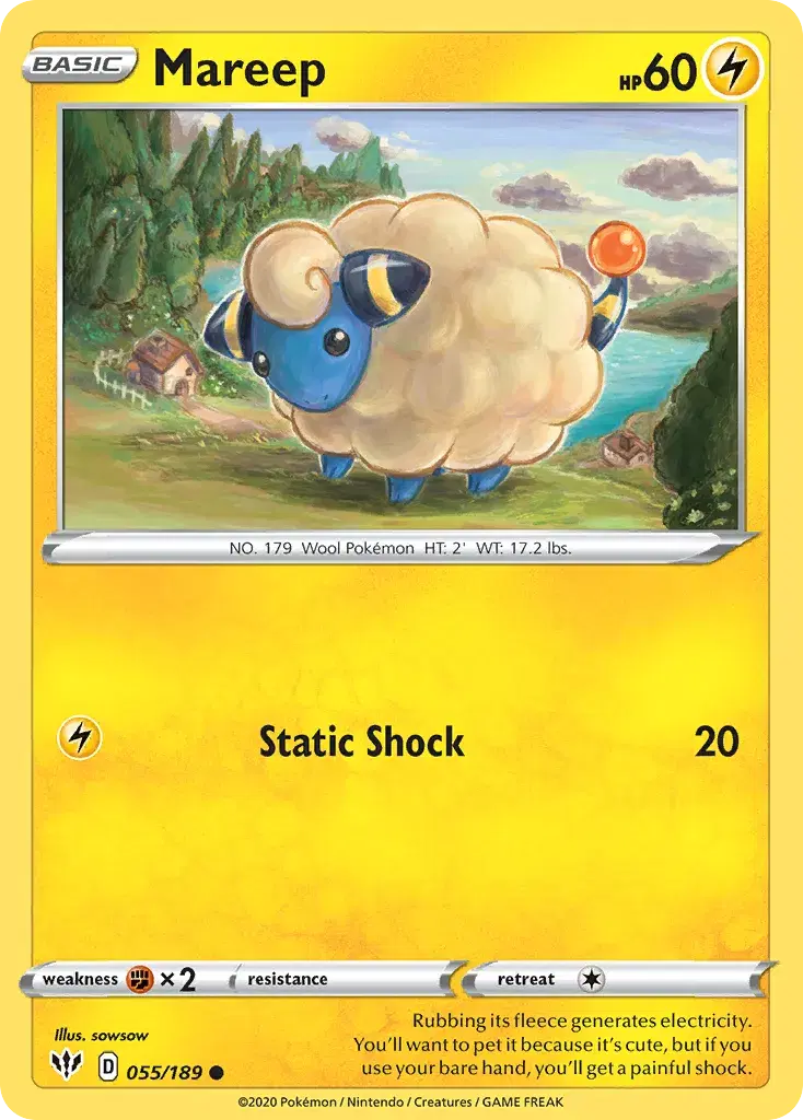 Mareep Darkness Ablaze 55