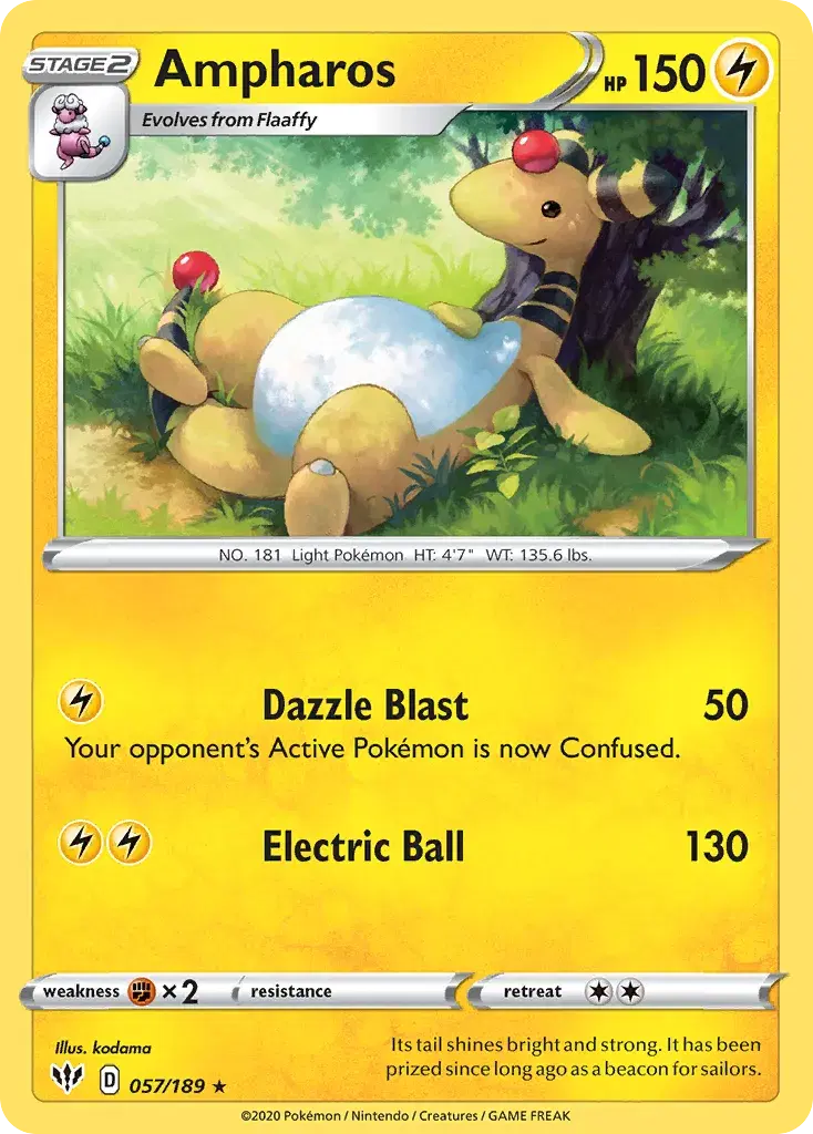 Ampharos Darkness Ablaze 57