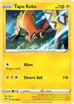 Tapu Koko Darkness Ablaze