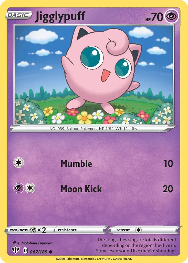 Jigglypuff Darkness Ablaze 67