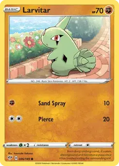 Larvitar Darkness Ablaze