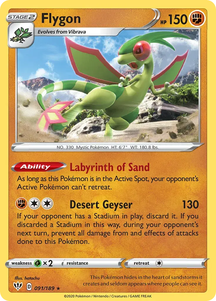 Flygon Darkness Ablaze 91