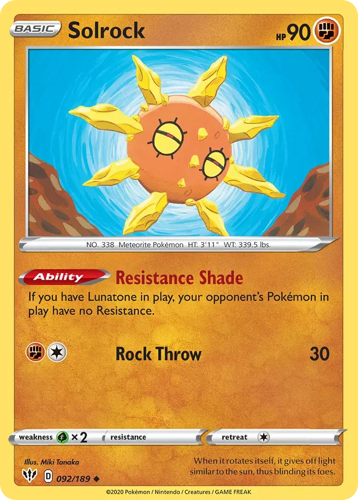 Solrock Darkness Ablaze 92