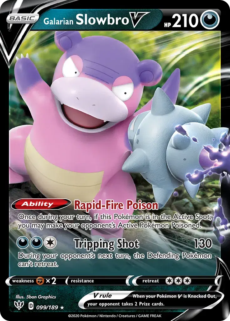 Galarian Slowbro V Darkness Ablaze 99