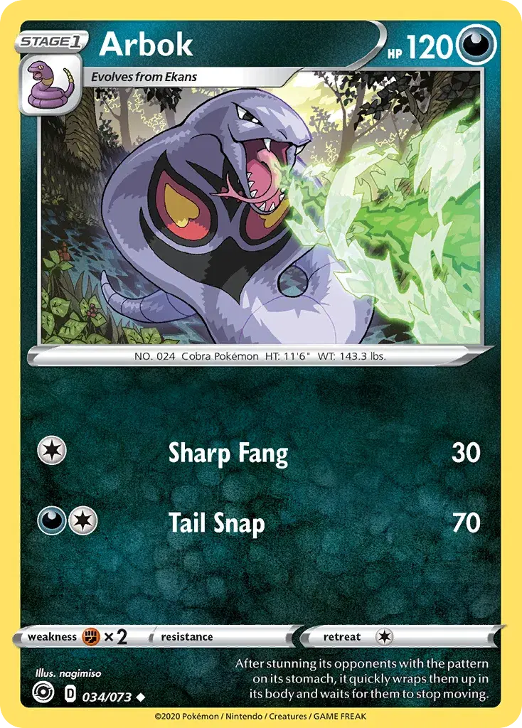 Arbok Champion's Path 34