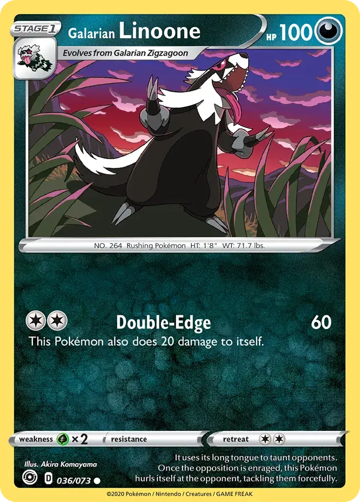 Galarian Linoone Champion's Path 36