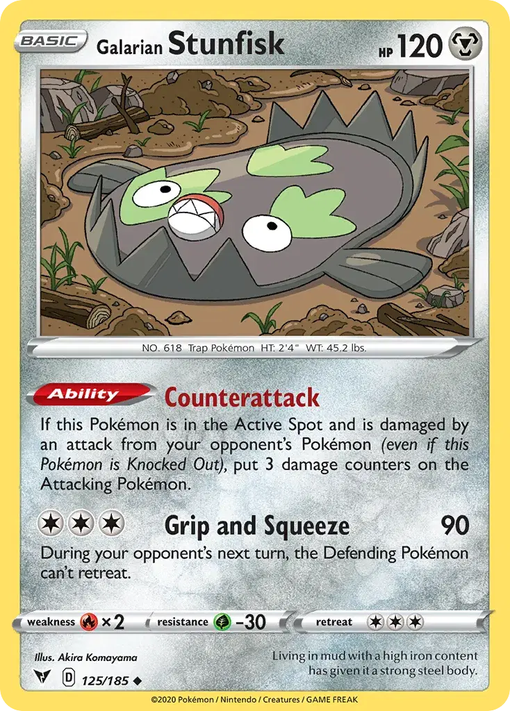 Galarian Stunfisk Vivid Voltage 125