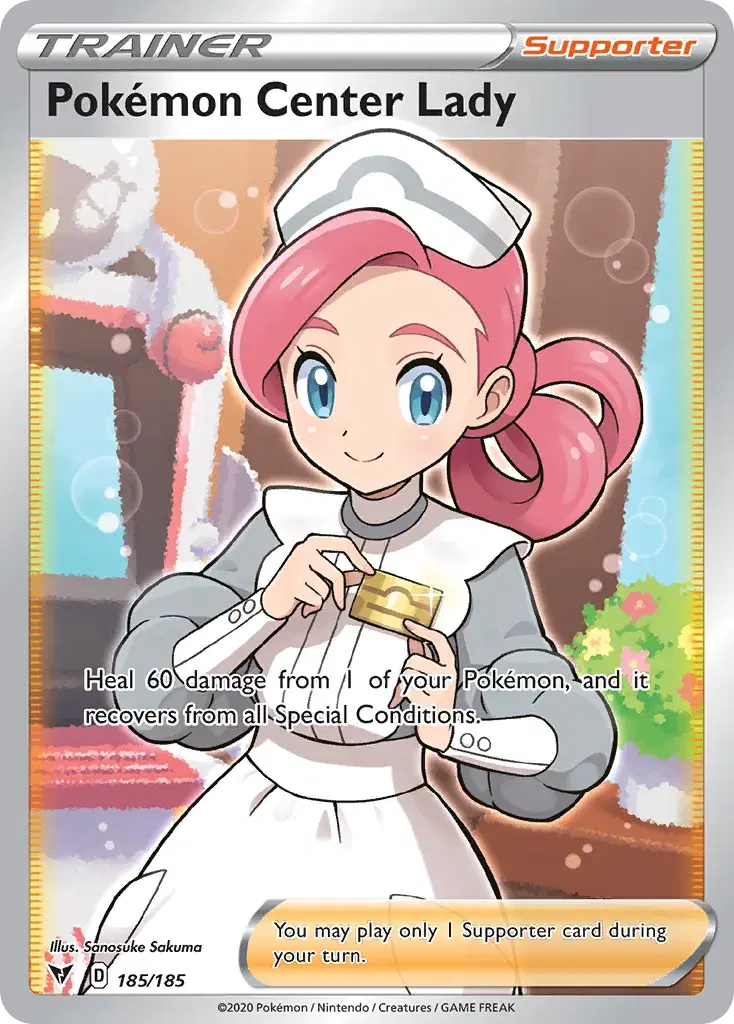 Pokémon Center Lady Vivid Voltage 185