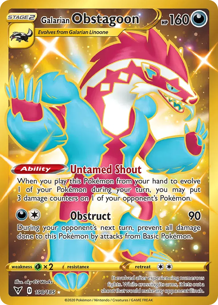 Galarian Obstagoon Vivid Voltage 198