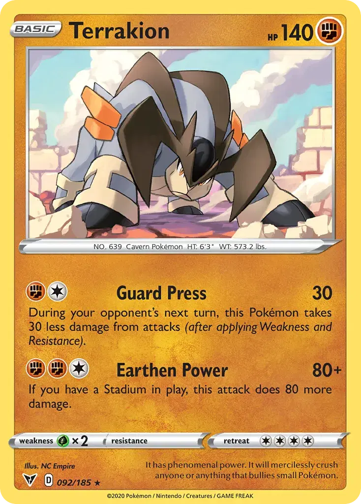 Terrakion Vivid Voltage 92