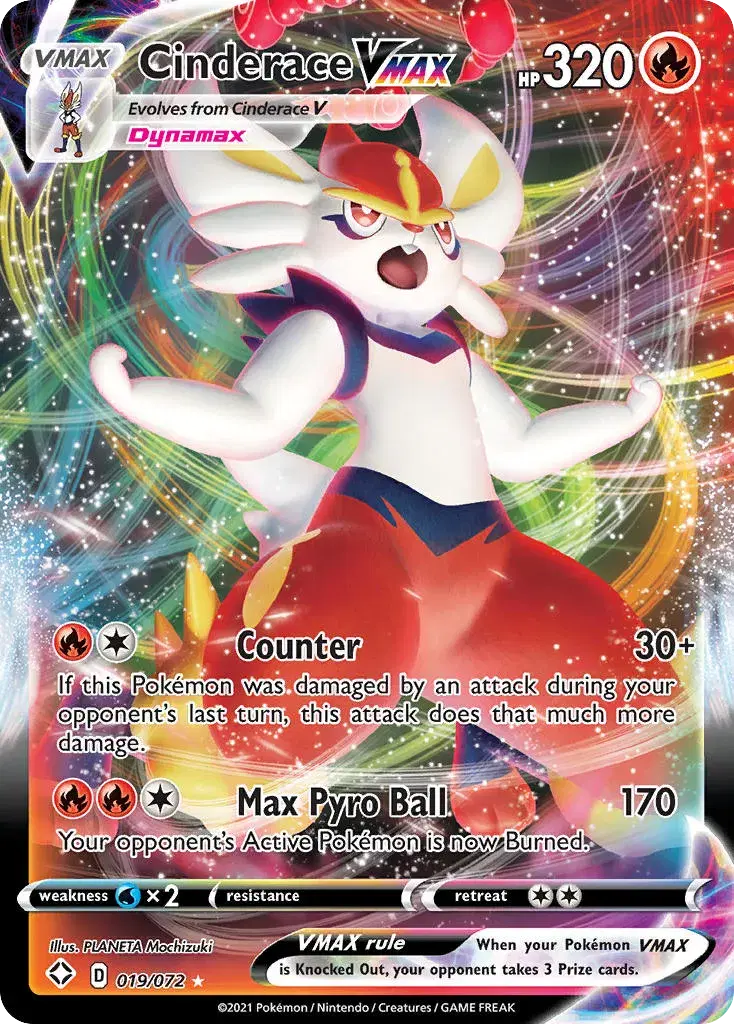 Cinderace VMAX Shining Fates 19