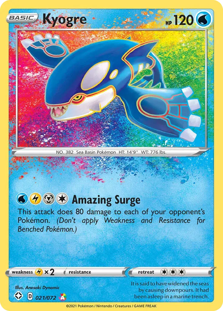 Kyogre Shining Fates 21