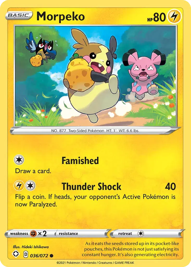 Morpeko Shining Fates 36