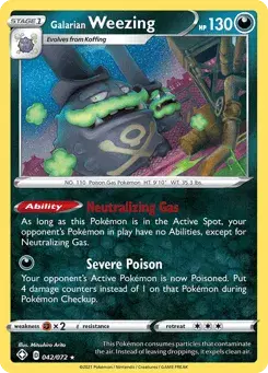 Galarian Weezing Shining Fates