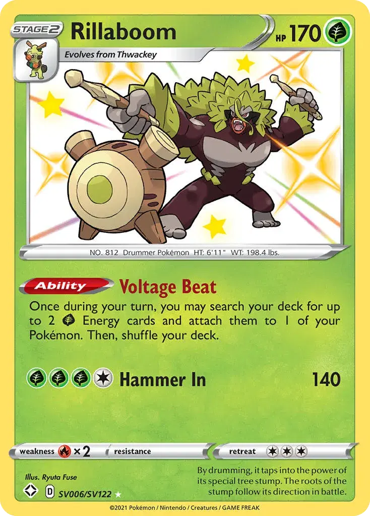 Rillaboom Shining Fates Shiny Vault SV006