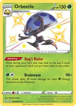Orbeetle Shining Fates Shiny Vault