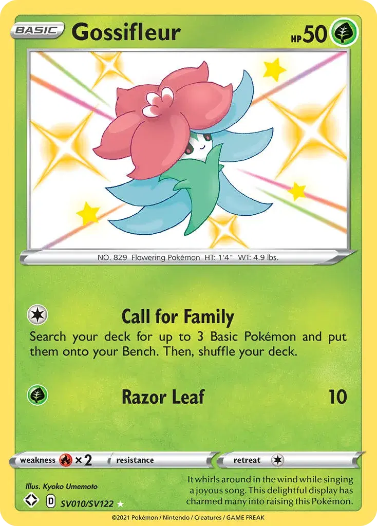 Gossifleur Shining Fates Shiny Vault SV010