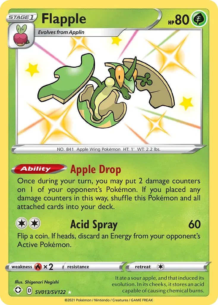 Flapple Shining Fates Shiny Vault SV013