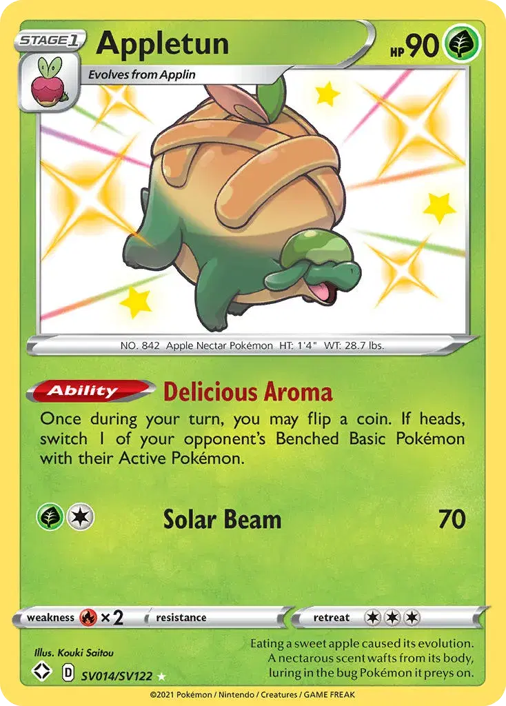 Appletun Shining Fates Shiny Vault SV014
