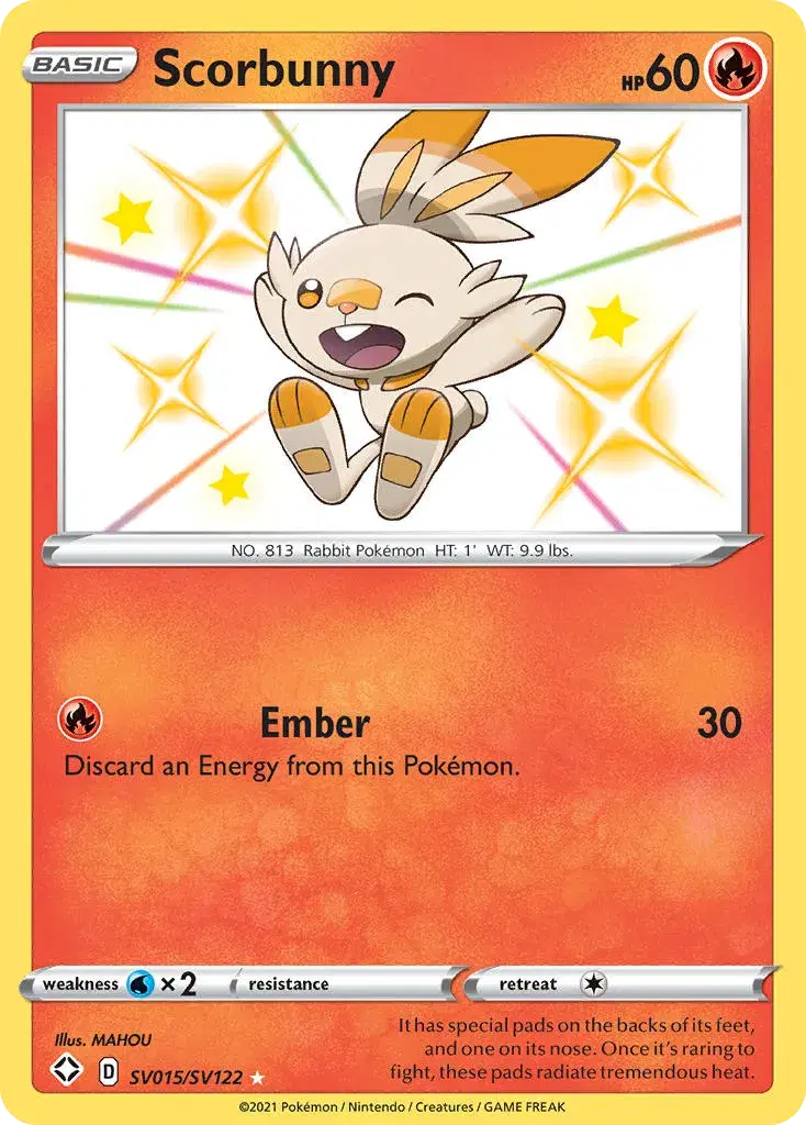 Scorbunny Shining Fates Shiny Vault SV015