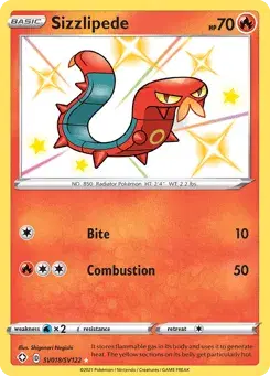 Sizzlipede Shining Fates Shiny Vault