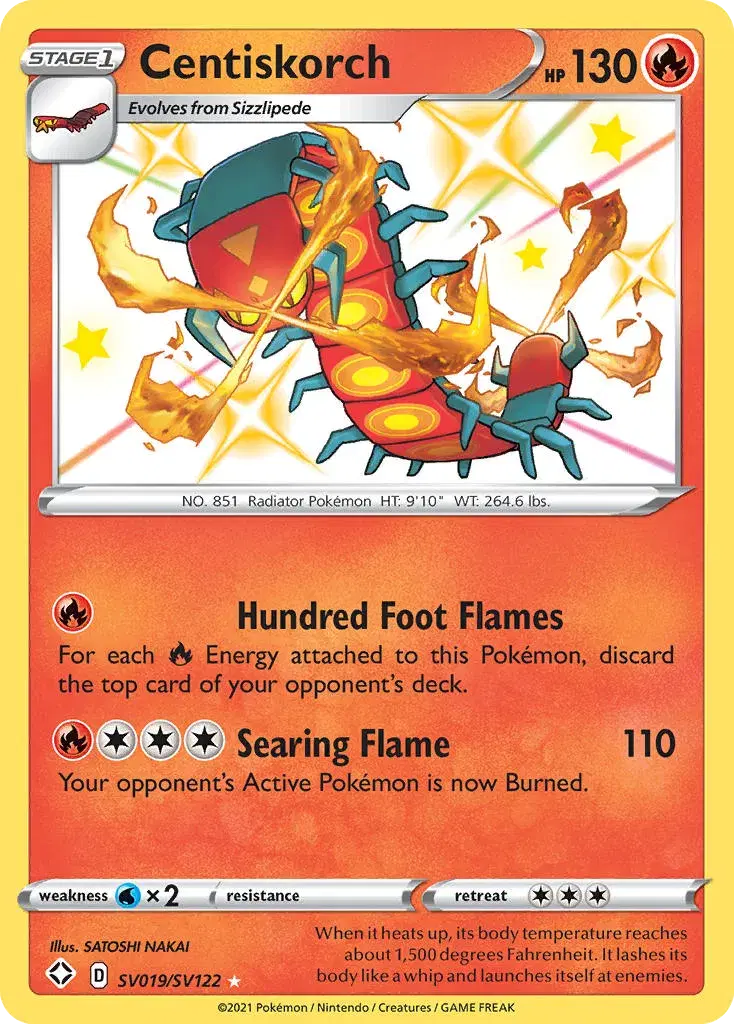 Centiskorch Shining Fates Shiny Vault SV019