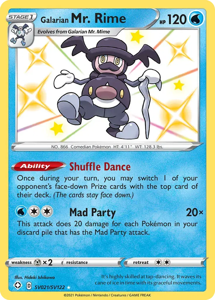 Galarian Mr. Rime Shining Fates Shiny Vault SV021
