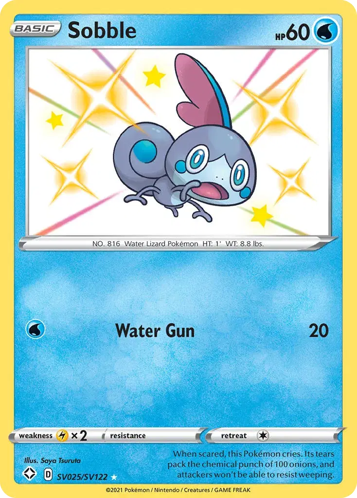 Sobble Shining Fates Shiny Vault SV025