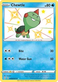 Chewtle Shining Fates Shiny Vault