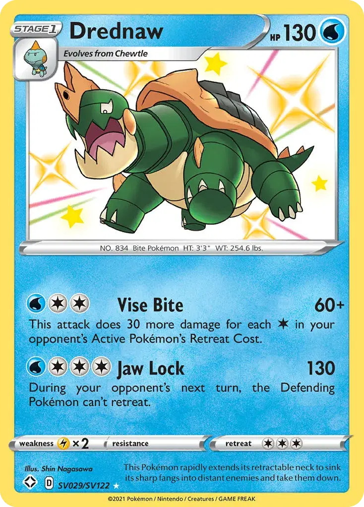 Drednaw Shining Fates Shiny Vault SV029