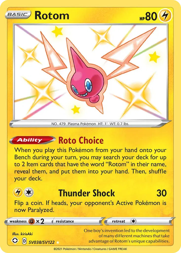 Rotom Shining Fates Shiny Vault SV038