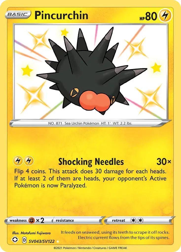 Pincurchin Shining Fates Shiny Vault SV043