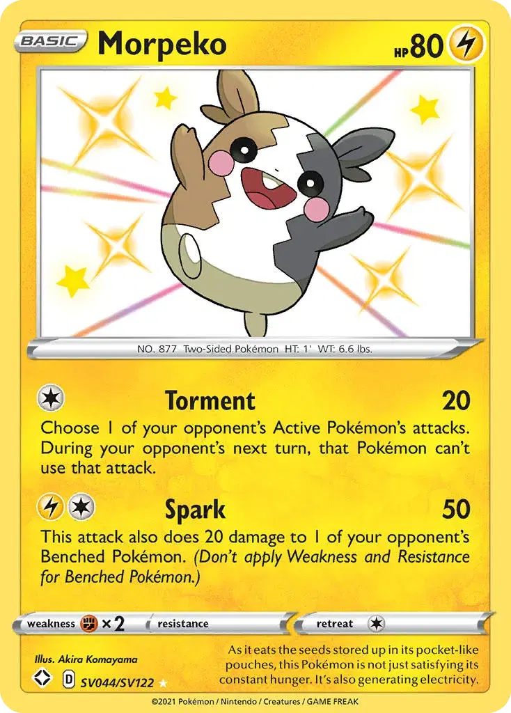Morpeko Shining Fates Shiny Vault SV044
