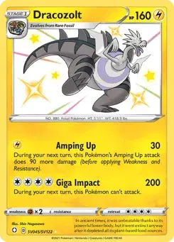 Dracozolt Shining Fates Shiny Vault