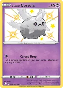 Galarian Corsola Shining Fates Shiny Vault