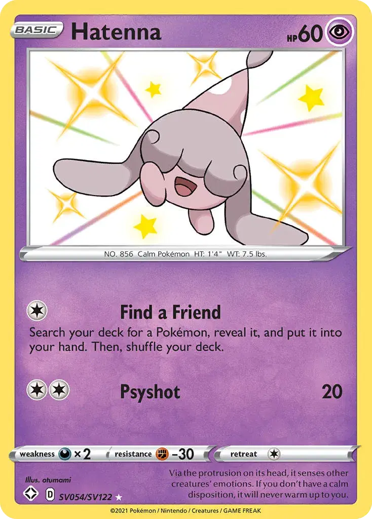 Hatenna Shining Fates Shiny Vault SV054