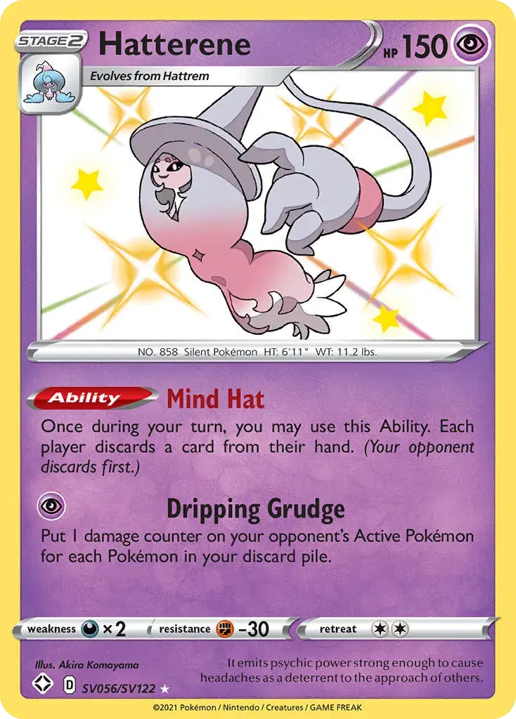 Hatterene Shining Fates Shiny Vault SV056