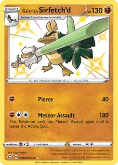 Galarian Sirfetch'd Shining Fates Shiny Vault