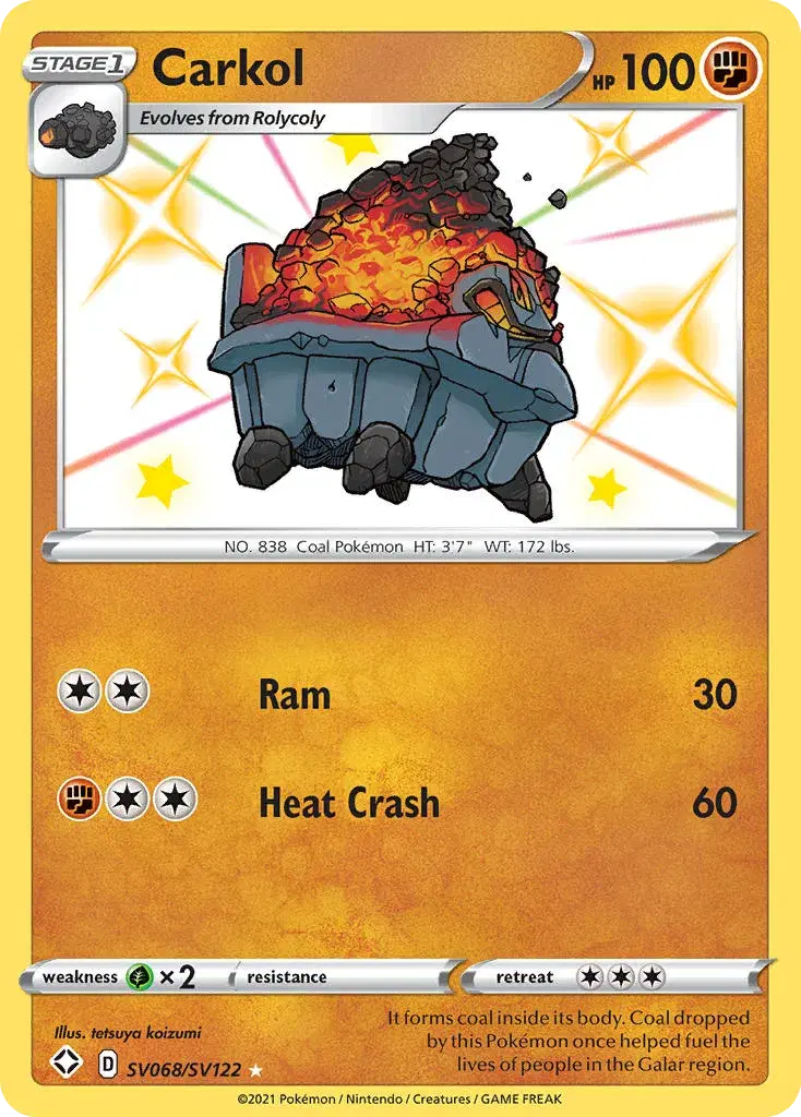 Carkol Shining Fates Shiny Vault SV068