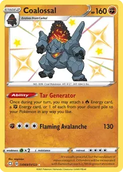 Coalossal Shining Fates Shiny Vault