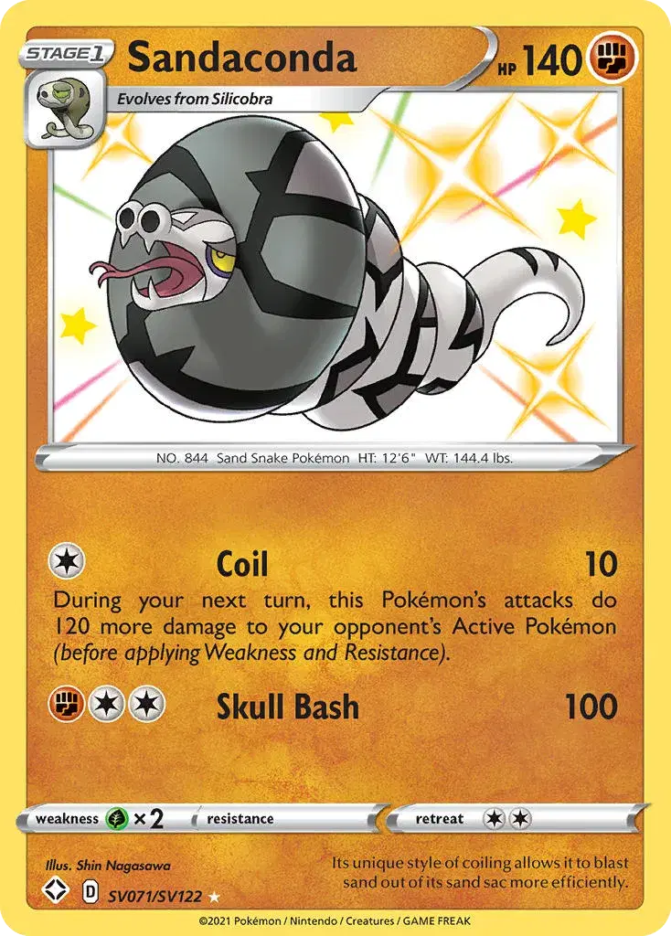 Sandaconda Shining Fates Shiny Vault SV071
