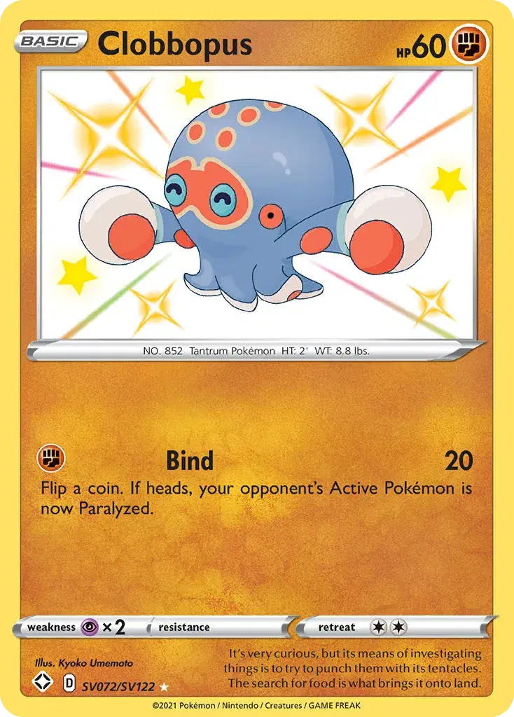Clobbopus Shining Fates Shiny Vault SV072