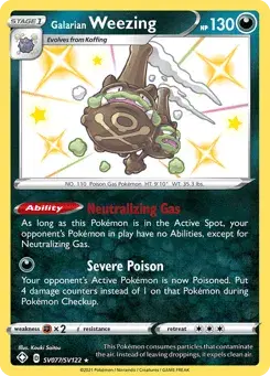 Galarian Weezing Shining Fates Shiny Vault